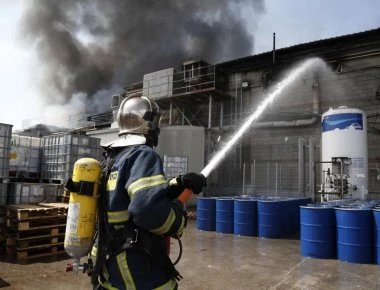 Πυρκαγιά σε εργοστάσιο ανακύκλωσης στον Ασπρόπυργο - 13 πυροσβέστες επιχειρούν